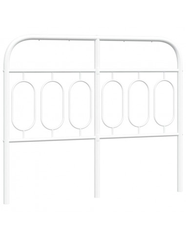 Testiera in Metallo Bianco 120 cm