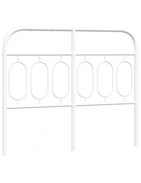 Testiera in Metallo Bianco 120 cm