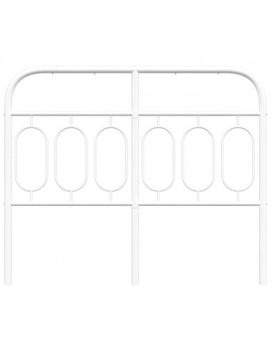 Testiera in Metallo Bianco 120 cm