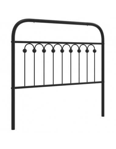 Testiera in Metallo Nero 100 cm