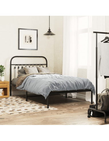 Testiera in Metallo Nero 100 cm