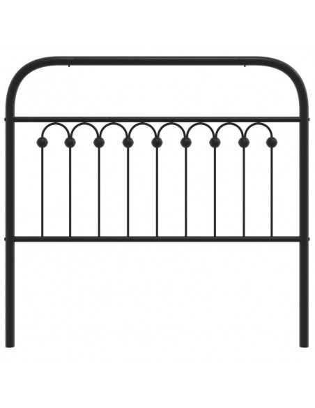 Testiera in Metallo Nero 100 cm