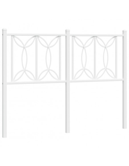 Testiera in Metallo Bianco 120 cm