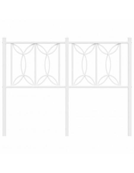 Testiera in Metallo Bianco 120 cm