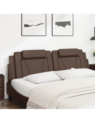 Cuscino Testiera Marrone 180 cm in Similpelle