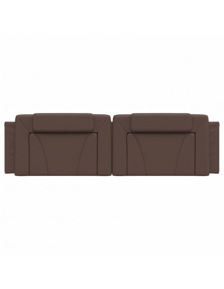 Cuscino Testiera Marrone 180 cm in Similpelle