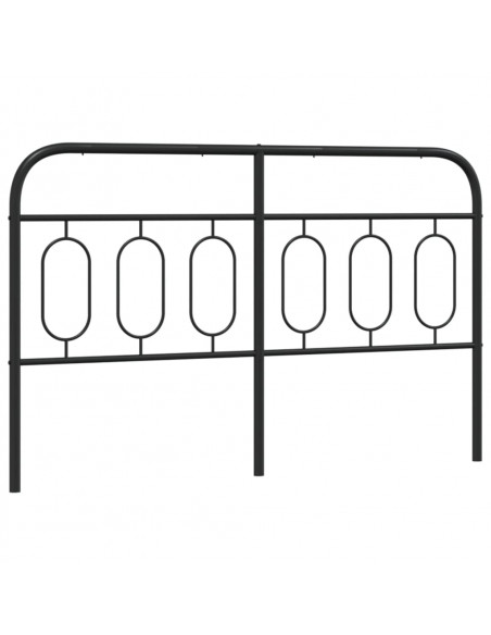 Testiera in Metallo Nero 137 cm