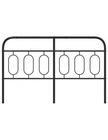 Testiera in Metallo Nero 137 cm