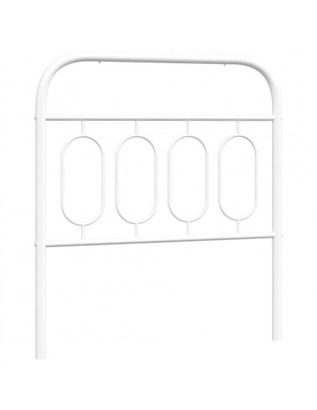 Testiera in Metallo Bianco 90 cm