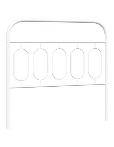 Testiera in Metallo Bianco 107 cm