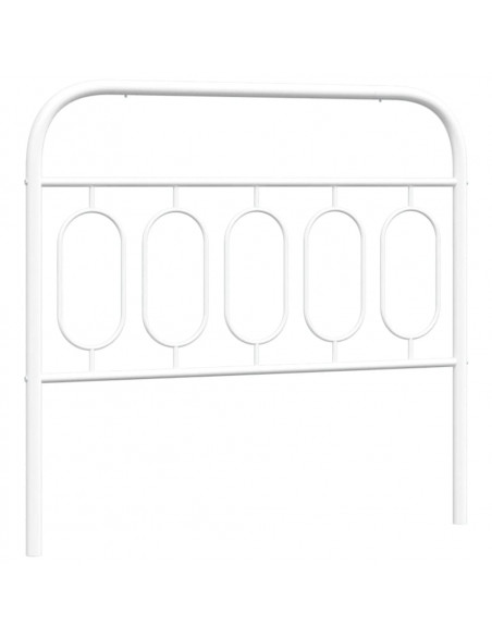 Testiera in Metallo Bianco 107 cm