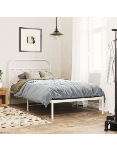 Testiera in Metallo Bianco 107 cm