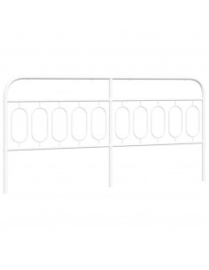 Testiera in Metallo Bianco 200 cm 2