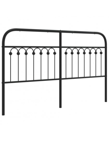 Testiera in Metallo Nero 160 cm