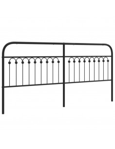Testiera in Metallo Nero 193 cm 2