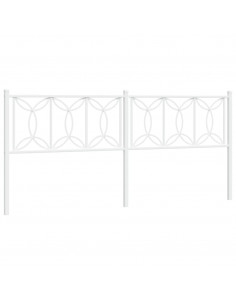 Testiera in Metallo Bianco 193 cm 2