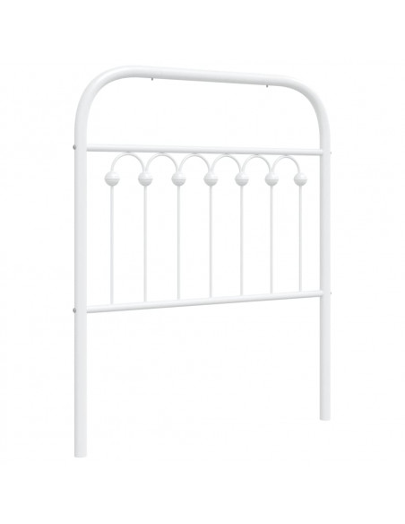 Testiera in Metallo Bianco 75 cm