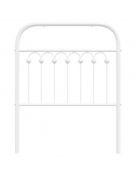 Testiera in Metallo Bianco 75 cm