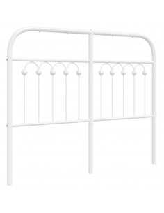 Testiera in Metallo Bianco 120 cm 2