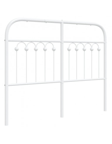 Testiera in Metallo Bianco 120 cm