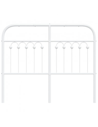 Testiera in Metallo Bianco 120 cm