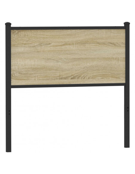 Testiera Sonoma 90 cm in Legno Multistrato e Acciaio