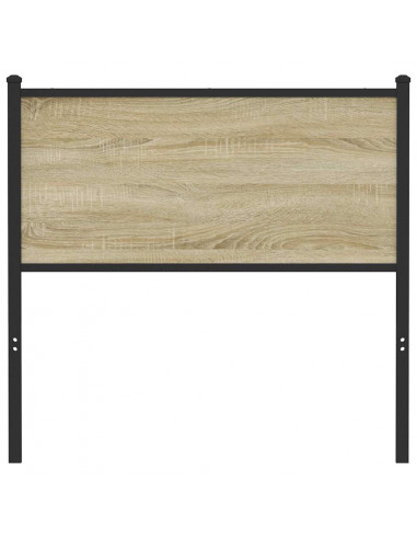 Testiera Sonoma 90 cm in Legno Multistrato e Acciaio