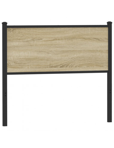 Testiera Sonoma 107 cm in Legno Multistrato e Acciaio