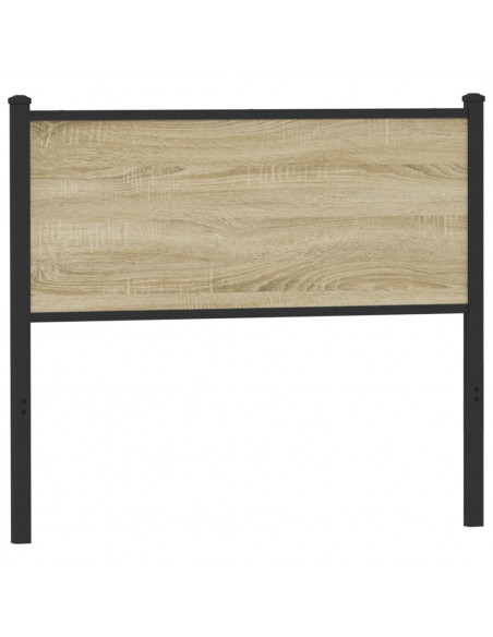 Testiera Sonoma 107 cm in Legno Multistrato e Acciaio