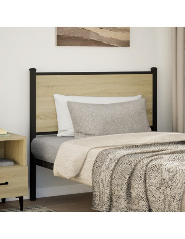 Testiera Sonoma 107 cm in Legno Multistrato e Acciaio