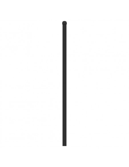 Testiera Rovere Fumo 75 cm in Legno Multistrato e Acciaio