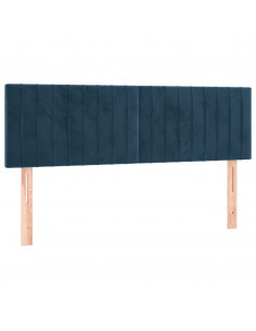 Testiere 2 pz Blu Scuro 72x5x78/88 cm in Velluto 2