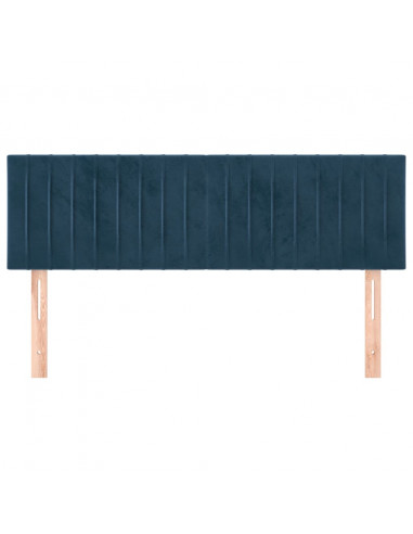 Testiere 2 pz Blu Scuro 72x5x78/88 cm in Velluto