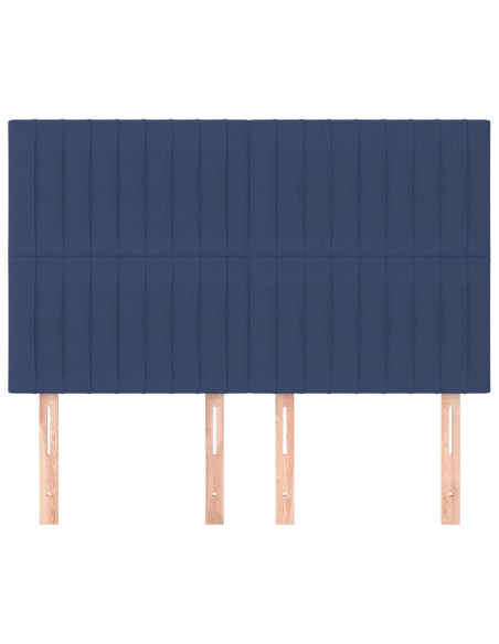 Testiere 4 pz Blu 72x5x78/88 cm in Tessuto