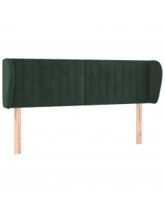 Testiera ad Orecchio Verde Scuro 147x23x78/88 cm in Velluto 2