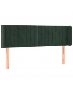 Testiera ad Orecchio Verde Scuro 147x16x78/88 cm in Velluto 2