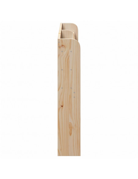 Testiera con Ripiani 120 cm in Legno Massello di Pino