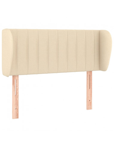 Testiera ad Orecchio Crema 93x23x78/88 cm in Tessuto