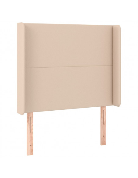 Testiera ad Orecchio Cappuccino 83x16x118/128 cm in Similpelle