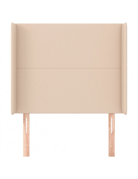 Testiera ad Orecchio Cappuccino 83x16x118/128 cm in Similpelle