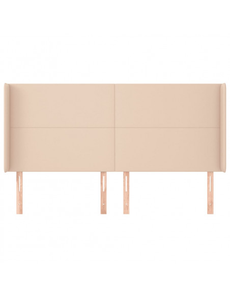 Testiera ad Orecchio Cappuccino 163x16x118/128 cm in Similpelle