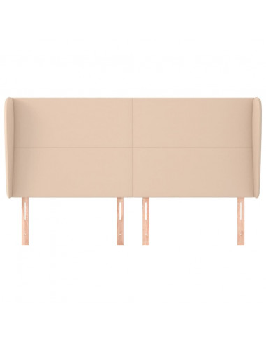 Testiera ad Orecchio Cappuccino 183x23x118/128 cm in Similpelle