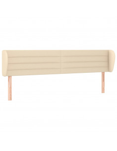 Testiera ad Orecchio Crema 163x23x78/88 cm in Tessuto 2