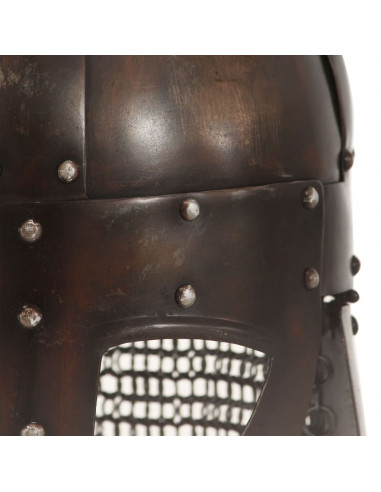 Elmo da Guerriero Vichingo Antico per LARP in Acciaio Rame