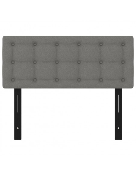 Testiera Grigio Scuro 100x5x78/88 cm in Tessuto