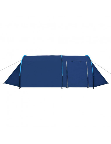 Tenda da Campeggio per 4 Persone Blu Marino/Azzurro