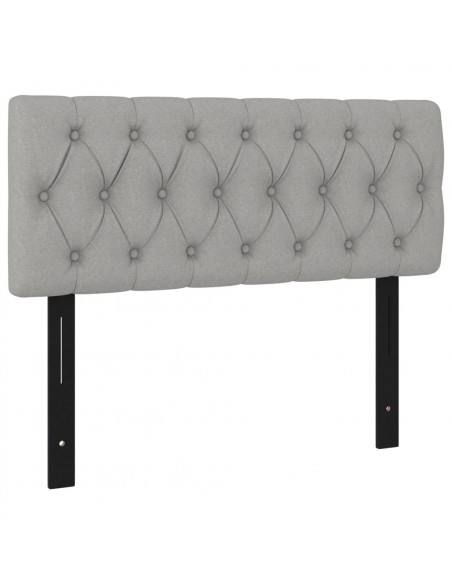 Testiere Grigio Chiaro 100x7x78/88 cm in Tessuto