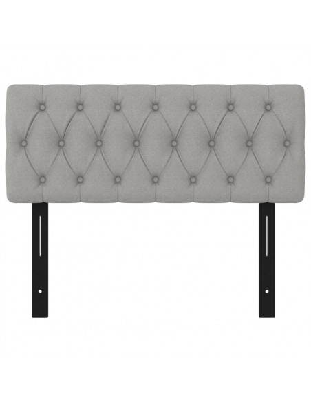 Testiere Grigio Chiaro 100x7x78/88 cm in Tessuto
