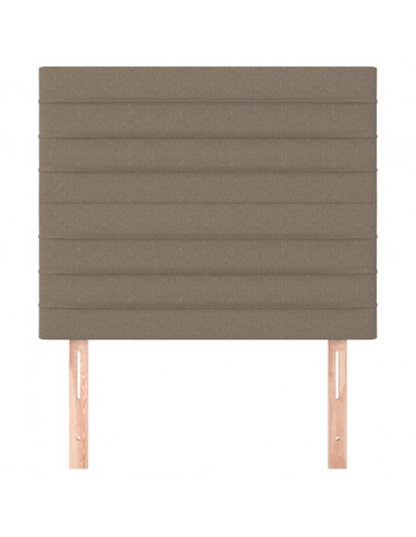 Testiera 2 pz Tortora 80x5x78/88 cm in Tessuto