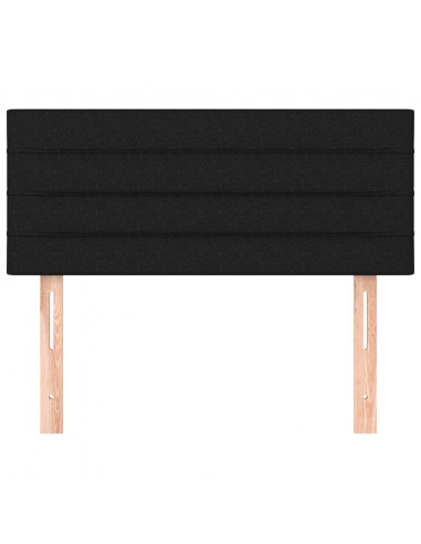 Testiera Nera 80x5x78/88 cm in Tessuto
